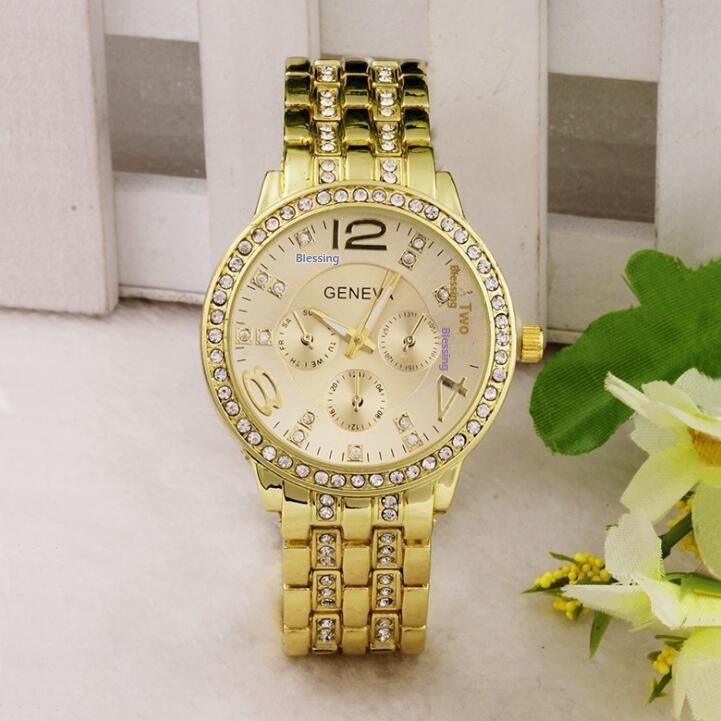 Exquisite Rhinestone Wrist Watch - BEAUTY STYLE M - Dstore